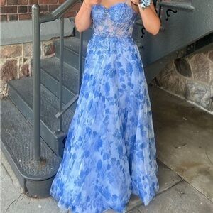 Amelia Couture Donna Blue Formal/Prom Gown
